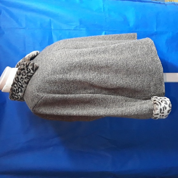 Leopard Faux fur Knit Jacket - Picture 2 of 5